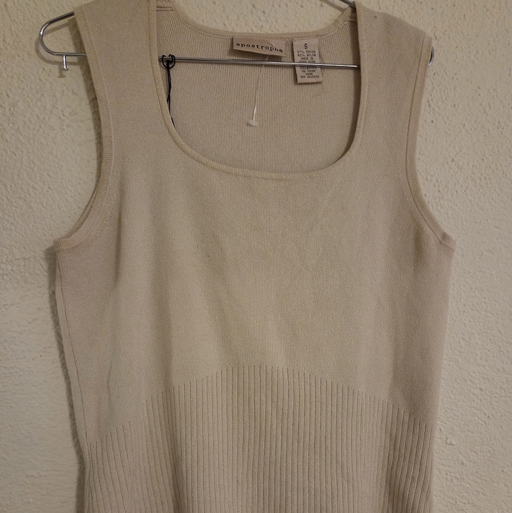 Brooks Brothers Beige Tank Top